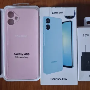 Samsung Galaxy A06 + Cover + Mica + Cargador + Cable de Datos — imagen 2
